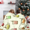 thumbnail image 3 of SKT T1 Boba Bubble Tea Blanket Kawaii Smiled Drinks with Tapioca Pearls Throw Blanket for Kids Girls, Ice Milk Tea Cozy Flannel Blanket Warm Soft Cozy Fluffy Sofa Plush Fleece Blanket 80"x60", 3 of 6