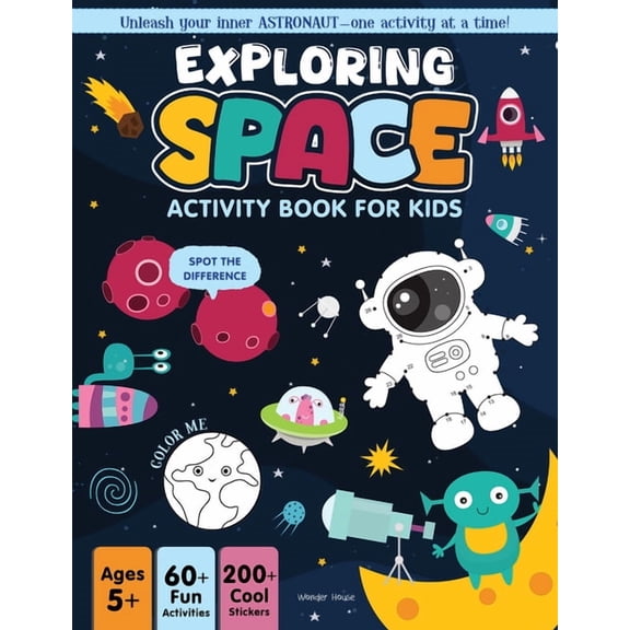 Exploring Space Activity Book for Kids, (Paperback)