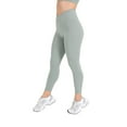 thumbnail image 6 of YITTY Active Women's UltraLuxe Crossover High-Waist Legging, Athleisure, 4-Way-Stretch, Sage Grey, M, 7/8 Length, 6 of 8