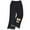 Black, variant on Gyexs Girls Flare Leggings Size 7-8 Casual High Waisted Stretchy Sleepwear Fashion Prints Cotton Leggings (Black, 7-8 Years)