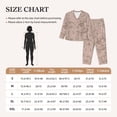 thumbnail image 4 of Daiia Rose Gold Marble Texture for Women's Long-Sleeved Pajama Set – Soft & Comfortable Sleepwear Button-Up Pajamas Cozy Lounge Wear-XX-Large, 4 of 7