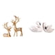 thumbnail image 1 of Conjunto De Esculturas Artesanales Coleccionables De Reno Y Cisne Europeos Para Amantes De Los Ciervos Y Las Aves, Ideal Para El Hogar, El Dormitorio, La Oficina Y La Sala De Estar, Decoración, 1 of 8