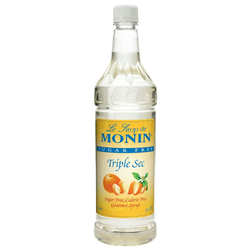Monin Sugar Free Triple Sec Syrup, 1 Liter 4 per case.