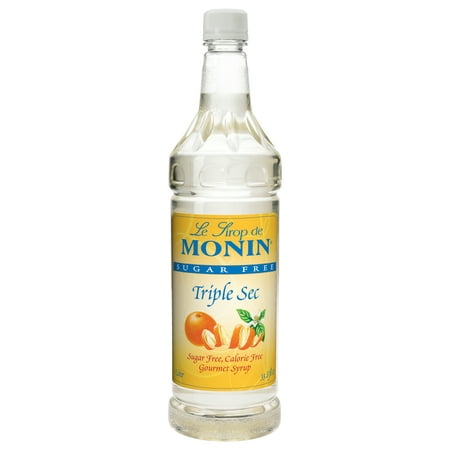 Monin Sugar Free Triple Sec Syrup, 1 Liter -- 4 per