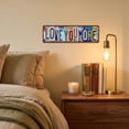 thumbnail image 4 of Vintage Love You More Metal Sign, 16 x 4 Inch Rustic License Plate Wall Decor for Bedroom and Home, Retro Above Door Art, Anniversary Couples Gift, 4 of 8