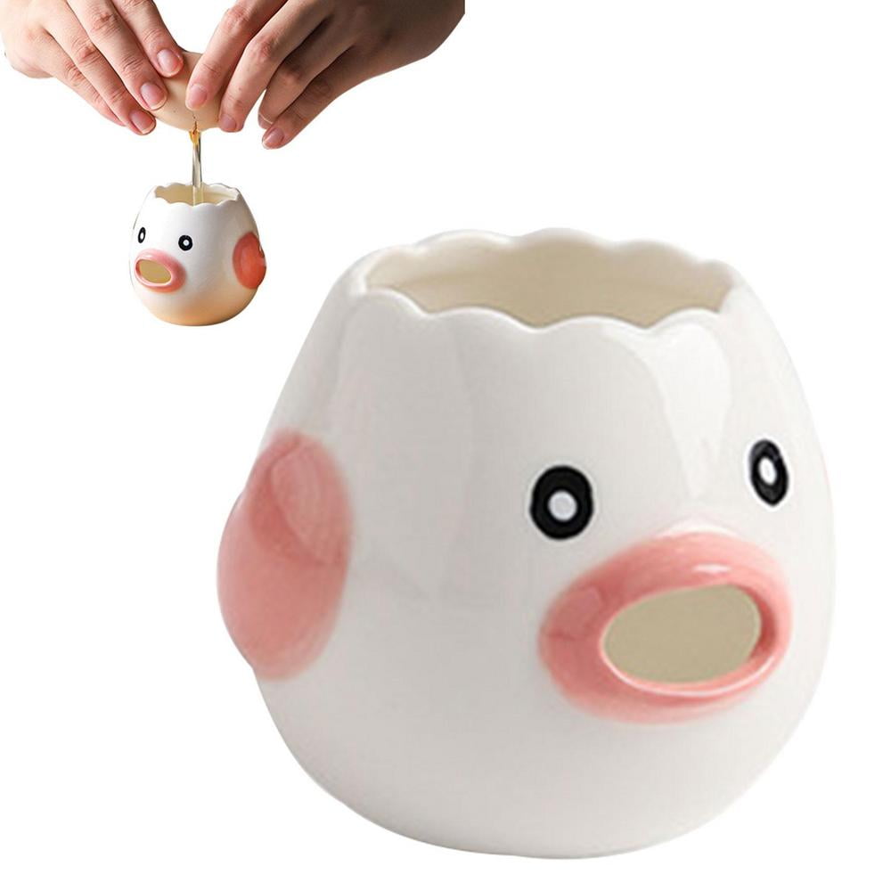 Tohuu Chicken Egg Separator Chicken Shape Egg Yoke Separator Ceramics