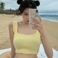 thumbnail image 1 of Spdoo Knitted Vest Women Outer Wear Slim-fit Cropped Bra Short Bottoming Top, 1 of 5