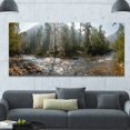thumbnail image 3 of Designart - Mountain River Panorama - Large landscape Canvas Art Print, 3 of 4