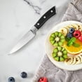 thumbnail image 3 of Paring Knife, 4 inch Small Kitchen Knife Ultra Sharp German Stainless Steel Fruit and Vegetable Cutting Chopping Knives - Full Tang Ergonomic Handle, 3 of 4