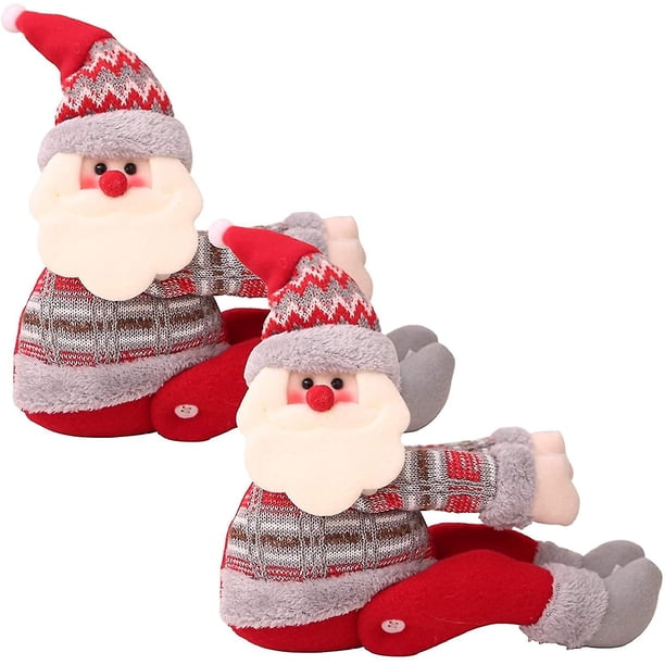Muñeca navideña, hebilla de velcro, hebilla de cortina navideña, Papá Noel, cierre de cortina, Navidad