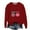 #041-Red, variant on AUNVITO Girls & Boys Christmas Print Loose Fit Long Sleeve Round Neck Sweatshirt Casual Top for 1-13Y