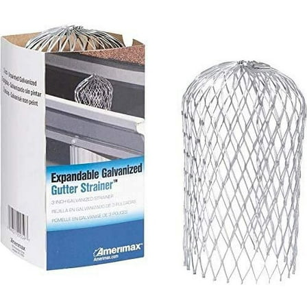 Amerimax 29059 3" Aluminum Gutter/Downspout Strainers Fits Round or Square - Quantity 24