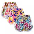 thumbnail image 3 of SILVERCELL 3 Packs Toddler Girls Summer Quick Dry Swim Trunks, Little Girls Beach Board Shorts, Kids Athletic Running Shorts Bottoms, Size 2-11T, 3 of 8