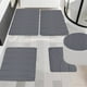 thumbnail image 1 of Juego de 5 Alfombrillas de Baño de Espuma | Alfombras de Baño Ultrasuaves y Antideslizantes | Lavables a Máquina, de Secado Rápido, Absorbentes de Agua | 40,6 X 60,9 Cm, 40,6 X 50,8 Cm, 38,1 X 43,2 C, 1 of 7