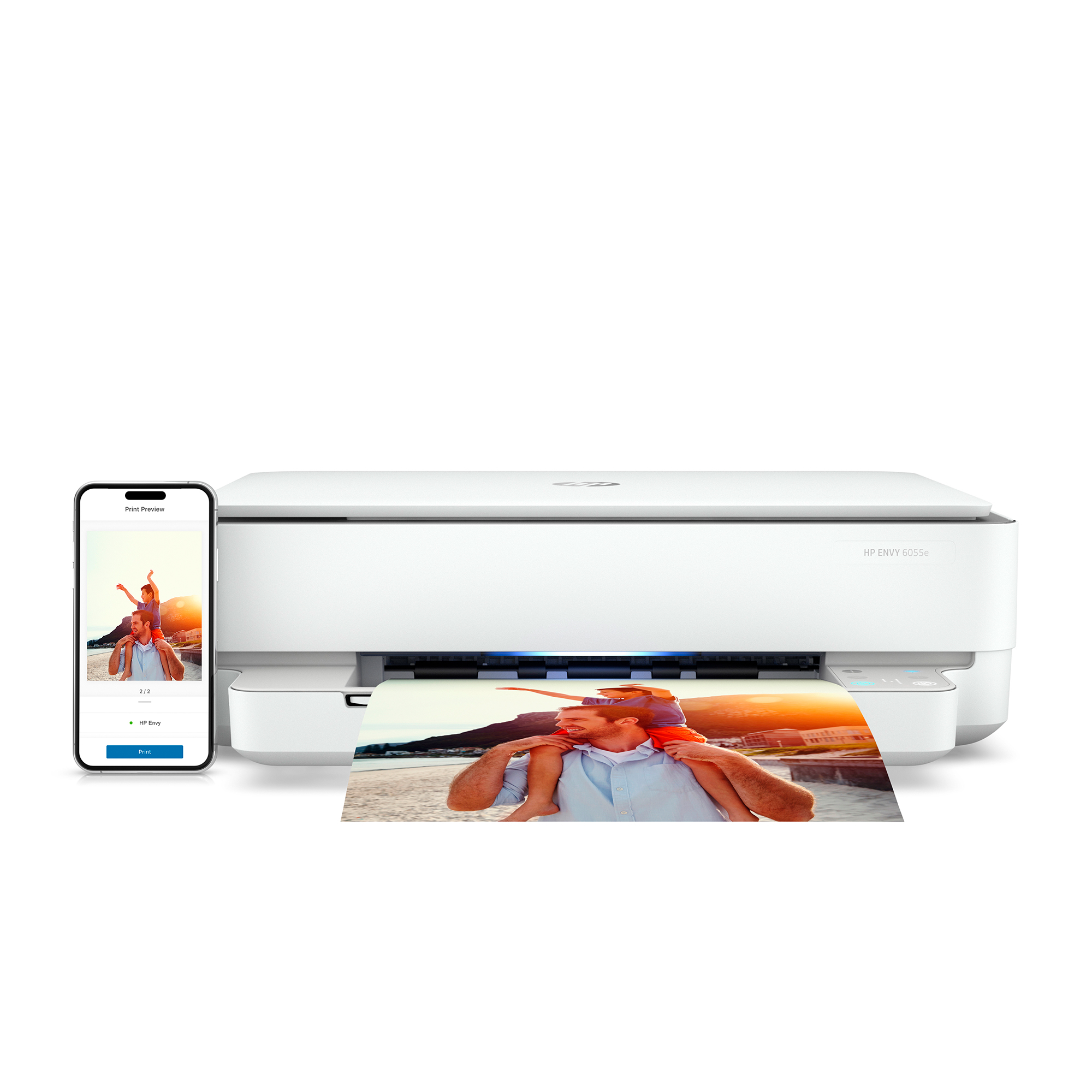 HP ENVY 6055e All-in-One Wireless Color Inkjet Printer -  3 Months Free Instant Ink with HP+ - image 5 of 19
