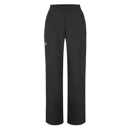 Adar Universal Natural-Rise Comfort 4 Pkt Cargo Tapered Leg Pants Petite - 503P - Black - (Best Fitting Black Pants)