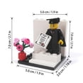 thumbnail image 3 of Graduation Themed Brick-Built Minifigure Accessories Set Custom Graduation Gown, Cap, Diploma, Trophy, and Decorative Pieces for Minifigure Display, Graduation Gifts, and Collectible Building Toys, 3 of 5