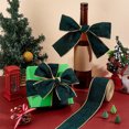 thumbnail image 4 of YOPTOP Velvet Ribbon Roll - 200cm/78.74inch Dark Green Tulle Ribbon with Wire Edge - For Gift Wrapping  Party Decorations  Bows & Crafts - Suitable for Weddings  Birthdays & Celebrations,Blue,1pc, 4 of 5