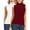 2-2pc,White+Wine, variant on FITVALEN Women's Mock Turtleneck Tank Tops Sleeveless Stretch Slim Fit Top Base Layer Shirt