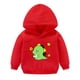 thumbnail image 1 of Gibobby Sudadera de cuello redondo de manga larga de algodónSudadera de forro polar para niños y niñas(Rojo, 2-3 Años), 1 of 4