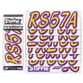thumbnail image 2 of STIFFIE Whipline Solid Yellow/Purple 3" Alpha-Numeric Registration Identification Numbers Stickers Decals for Boats & Personal Watercraft, 2 of 8