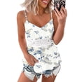 thumbnail image 4 of LSLJS Womens Sexy V Neck Spaghetti Strap Tank Tops Gradient Print Tank Tops, 4 of 6