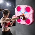 thumbnail image 5 of WEGFTDUOP Wall-Mounted Bluetooth Boxing Machine 3 Speed Modes With Gloves Light Guidance Stereo Sound Home Indoor Interactive Play Coordination Responsiveness Training Equipment, 5 of 6