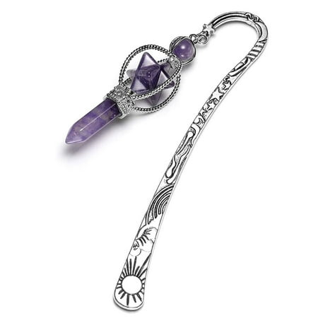 

Purple Crystal Pendant Book Marker Gifts for Women Teachers Readers
