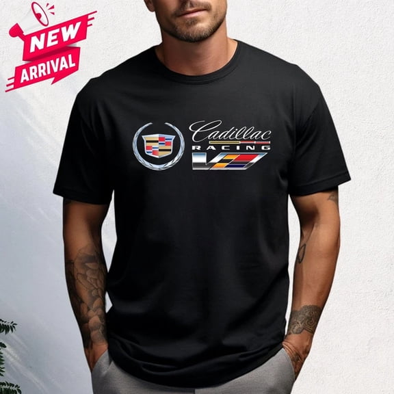 Cadillac CTS-V Racing Logo Men's T-Shirt All Sizes S-5XL