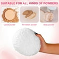 thumbnail image 4 of GIXUSIL 6" Face Body Powder Puff for Dusting Powder, 1Pcs Ultra Soft Washable Powder Puff, Fluffy Large Pressed Powder Puff, Women Setting Body Powder Puff, White, 4 of 7