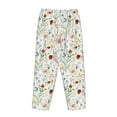 thumbnail image 5 of Xecao Wildflower Watercolor Women's Straight Lounge Pajama Pants: The Epitome of Relaxed Sleepwear, 5 of 9