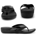 thumbnail image 3 of Comfortable Walking Flip Flops for Womens, Orthopedic Walking Sandals with Arch Support, Flat Feet Pain Relief Sandals for Beach, Summer, Pool, 3 of 5