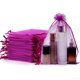 thumbnail image 1 of Bolsas de regalo de organza Meowoo de malla con cordón rosa de 20 x 30 cm, 100 unidades, 1 of 6