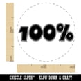 thumbnail image 2 of 100 Percent Fun Text Self-Inking Rubber Stamp Ink Stamper - Red Ink - Medium 1 Inch, 2 of 7