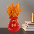 thumbnail image 3 of Baoblaze Feng Shui Figurine Flower Vase Creative Desktop Ornament Flowerpot for Red, 3 of 6