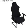thumbnail image 3 of Funda para silla de juego (negra), funda para silla de ordenador de oficina, funda elástica de licra para sillón de carreras, funda para silla de juego, 3 of 5