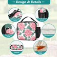 thumbnail image 3 of ALAZA Pink Chrysanthemum Flower Lunch Box Insulated Lunch Bag Cooler Tote with Shoulder Strap, 3 of 7