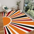 thumbnail image 2 of Large Area Rug for Living Room 5x7 Black Washable Rugs Non-Slip Carpet Colorful Sun Accent Rug Soft Low Pile Throw Mat Indoor Low Pile Nursery Rug for Bedroom Kids Room, 2 of 8