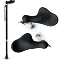thumbnail image 1 of Canne de Marche RMS pour la Main Droite avec Poignée Paume, Poignée Orthopédique - Canne Décalée Réglable pour s'Adapter Naturellement à la Paume de la Personne - Idéale pour Toute Personne Souffrant d'Arthrite Ou du Syndrome du Canal Carpien (Main Droite), 1 of 3