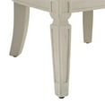 thumbnail image 6 of Linon Sandry Wood Barrel Chair Padded Back & Seat Woven Cane Sides in White, 6 of 15