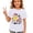 White, variant on XFeng Girls Crew Neck Short Sleeve T-Shirt, Custom Initial Name School Book Pencil Graphic Casual Back To School Kid Tee