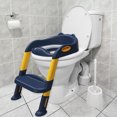 thumbnail image 4 of plegables Asiento de inodoro Asiento ajustable ín suave antideslizante con taburete de presión Potty Potty Silla para Bebé niño Azul y amarillo Baoblaze Asientos para orinal, 4 of 8