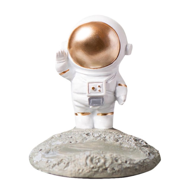 Soporte para teléfono móvil de astronauta, adornos de escritorio para decoración de estatua creativa para el hogar, decoración de escritorio interior, manualidades, artículos para