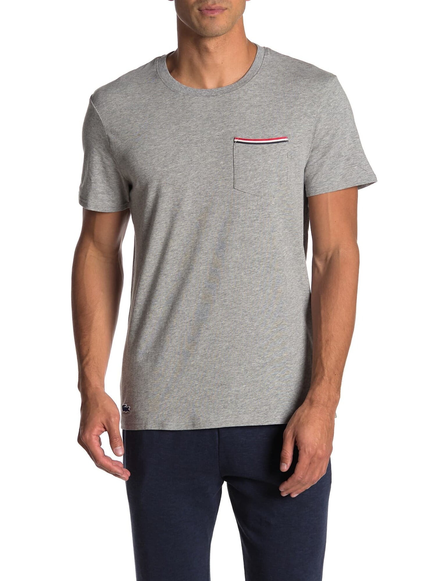 LACOSTE Mens Gray Short Sleeve Classic Fit Casual Shirt L - Walmart.com