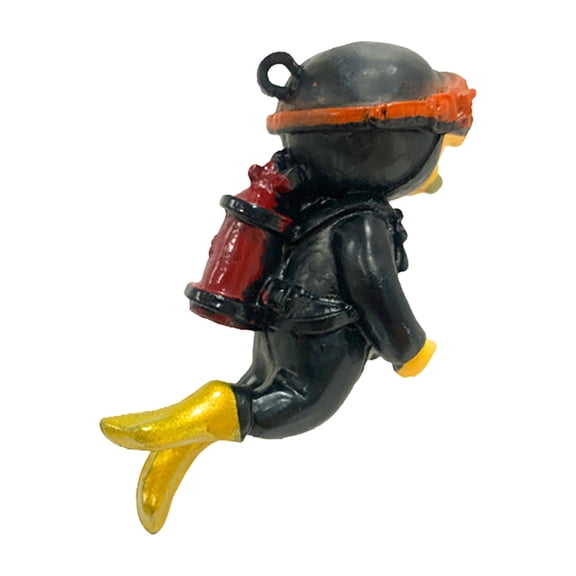 Glow In The Dark Fish Tank Decorations Floating Diver Aquarium Accessories Cute Little Diver Ornament For Freshwater And Saltwater