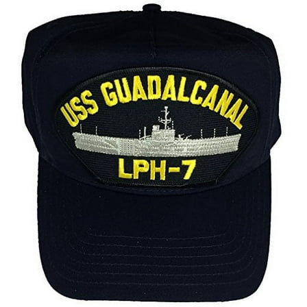 USS GUADALCANAL LPH-7 Hat - NAVY BLUE - Veteran Owned Business