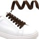 thumbnail image 2 of Cordones de zapatos planos sólidos Cordones de zapatos atléticos gruesos huecos Cuerdas 2 pares, marrón 55 "pulgadas (140 cm) Sincero  Hogar, 2 of 7