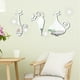 thumbnail image 4 of Matsuzay Calcomanía de pared de gato de 6 piezas, efecto reflectante Flexible, decoración de pasillo autoadhesiva para decoración de fondo Decoración del hogar, 4 of 6