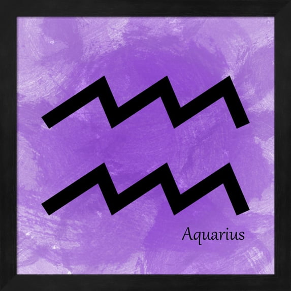 Aquarius - Violet by Veruca Salt, Framed Wall Art, 13.25W x 13.25H
