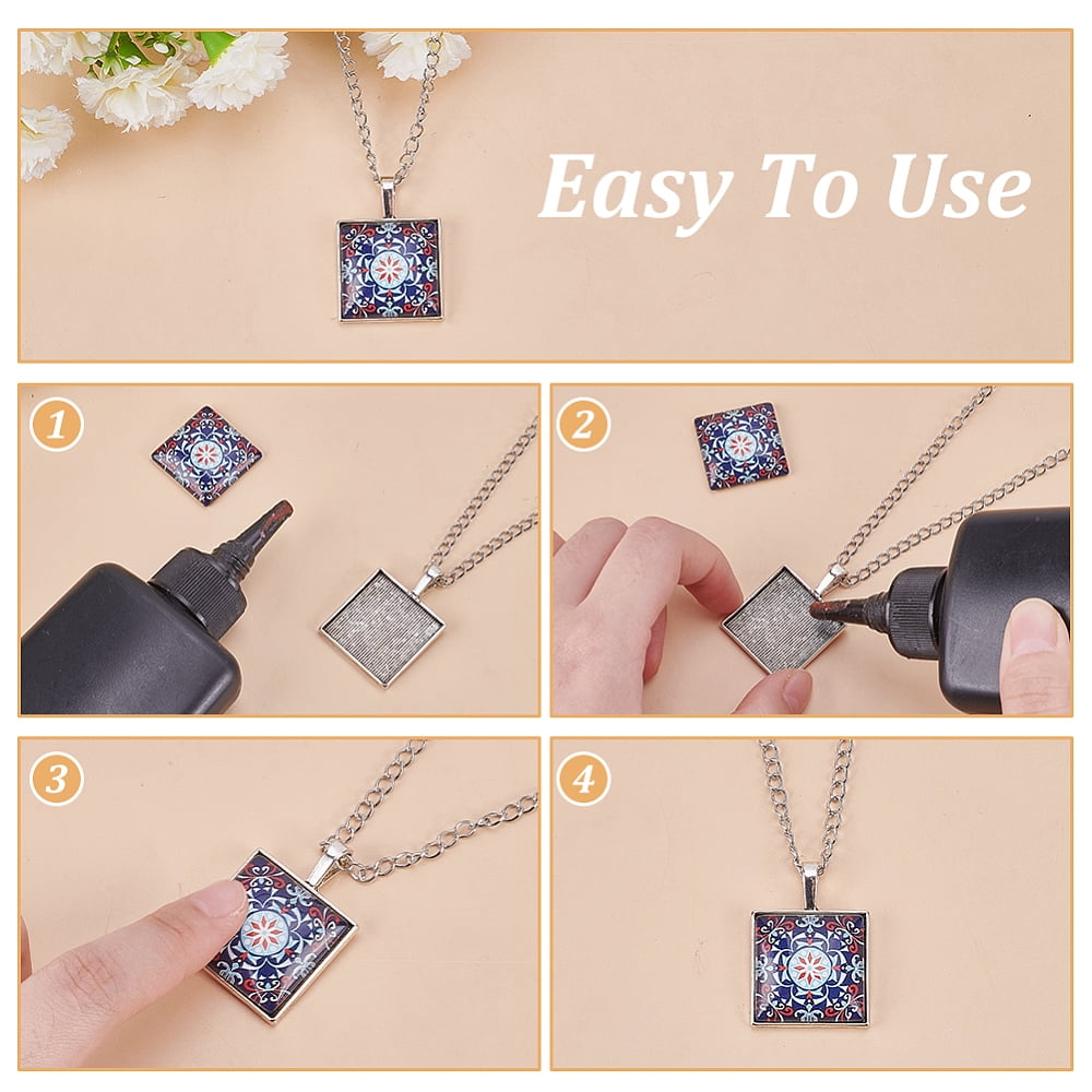 PH 1 Inch Square Mosaic Cabochons 48pcs Glass Cabochon Tiles Mosaic Printed Glass Dome Cabochons Flower Pattern Mosaic Tiles Supplies for Photo Cameo